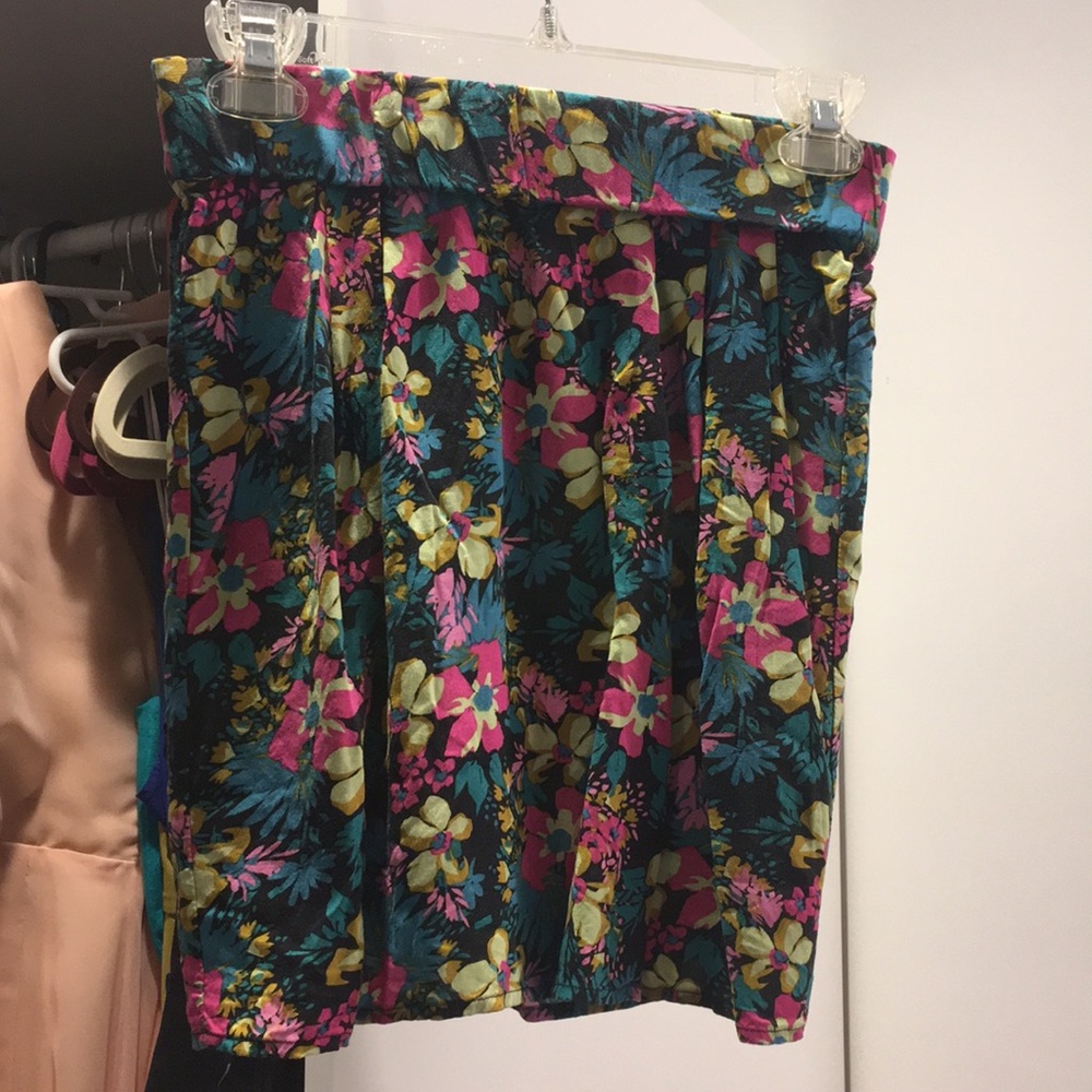 Floral Mini Skirt